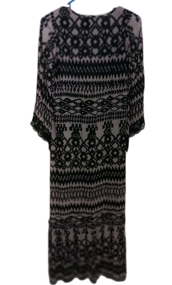 Maxi Vestido ANGIE Boho Encaje Mangas Campana Talla S Núcleo de Hadas Foto 2 de 4