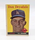 Don Drysdale Los Angeles Dodgers Pitcher MLB Baseball Card 1958 Topps #25