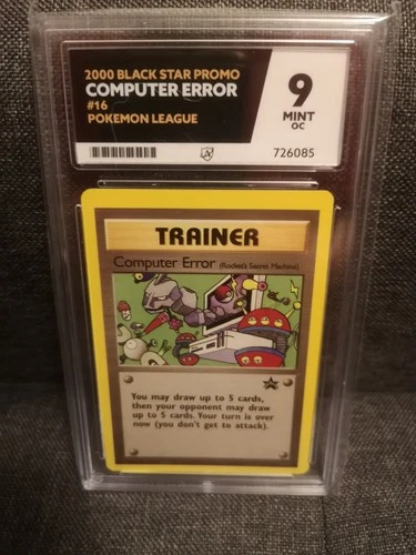 2000 Black Star Promo Card Ace Grade 9 Computer Error 16 Pokemon Card
