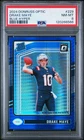 2024 PANINI DONRUSS OPTIC BLUE HYPER #229 DRAKE MAYE ROOKIE RC PSA 8