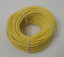 20 AWG tinned copper stranded hook up wire, 100 feet Yellow UL1007