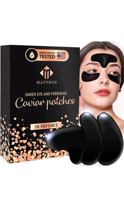 Matykos Black Caviar Undereye & Forehead patches 24 Pack