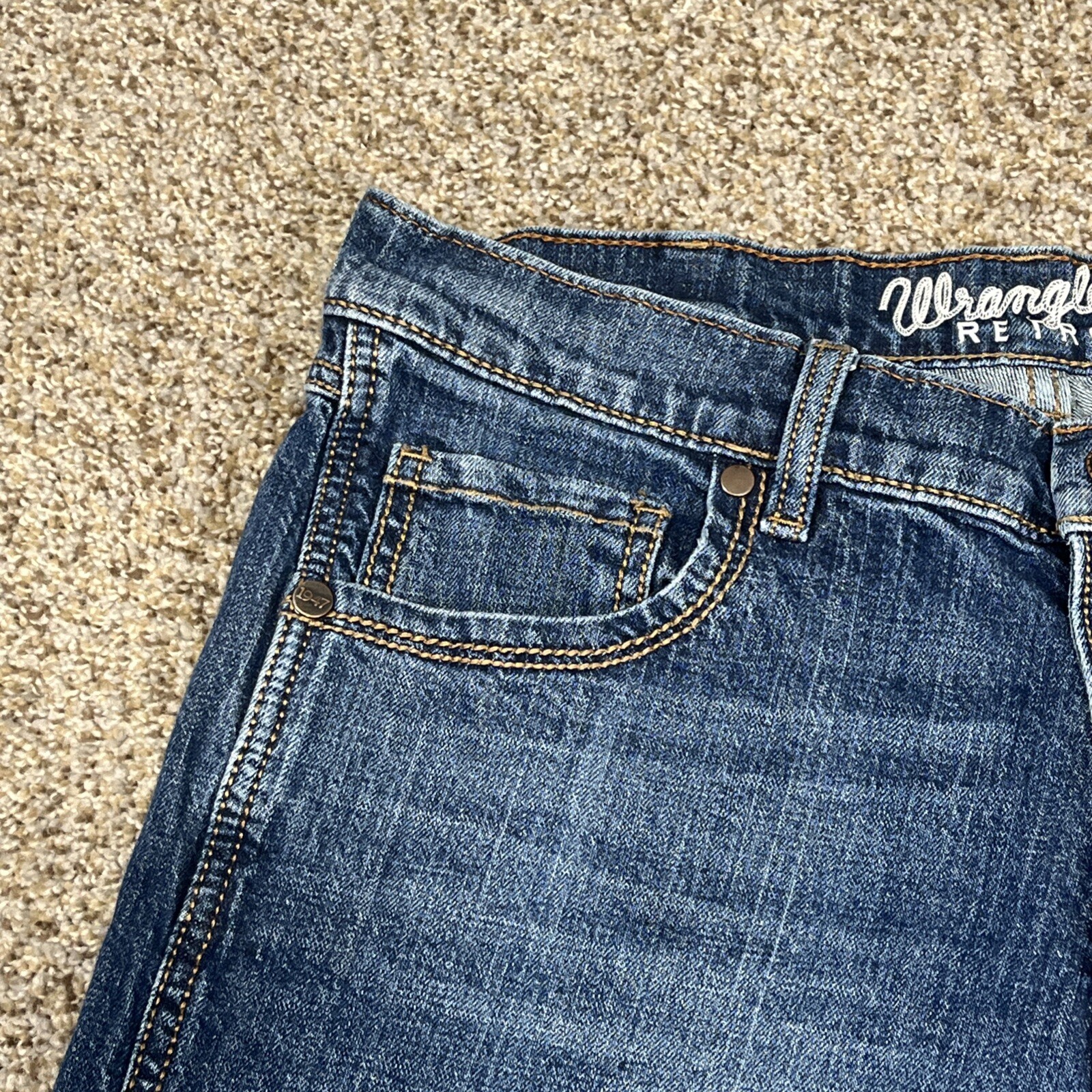 Wrangler Retro Relaxed Boot Jeans 34x34 (34x31.5) Cowboy Stretch Western - View 3