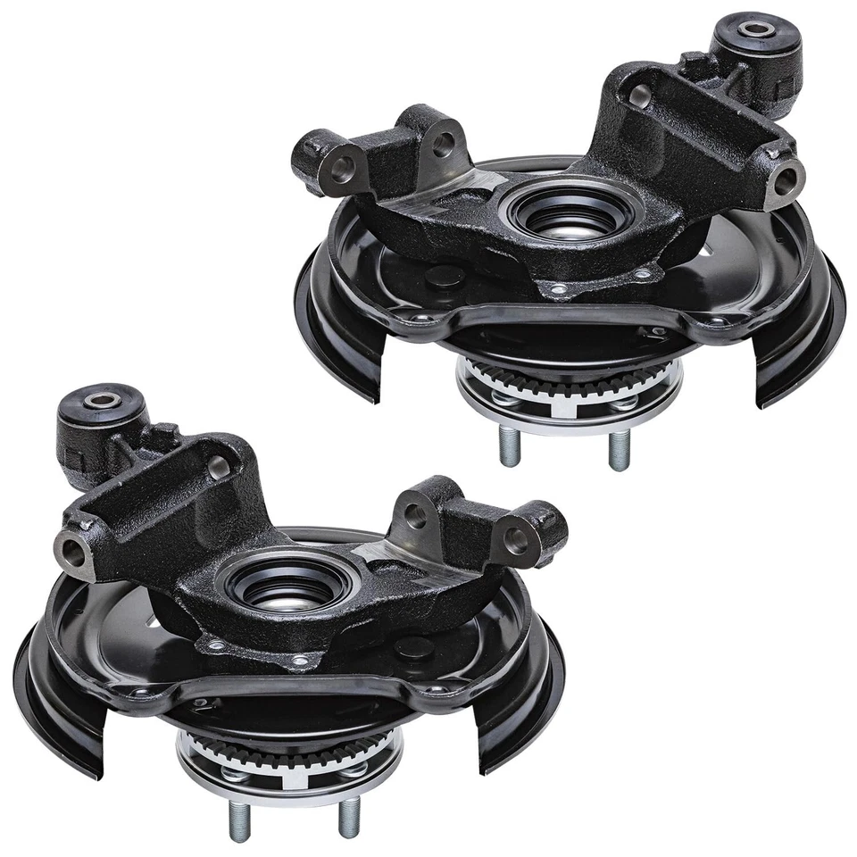 Rear Steering Knuckles Hub Bearings Disc Rotors Brake Pads for Subaru Forester - Изображение 3 из 4