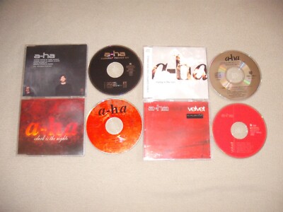 A-HA - 4 MAXI CD'S - VELVET/CRYING IN THE RAIN/DARK IS THE NIGHT/SUMMER MOVED ON