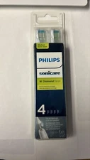 Philips Sonicare Diamond Clean W Replacement Brush Heads/Black 1 Pack of 4 Brush