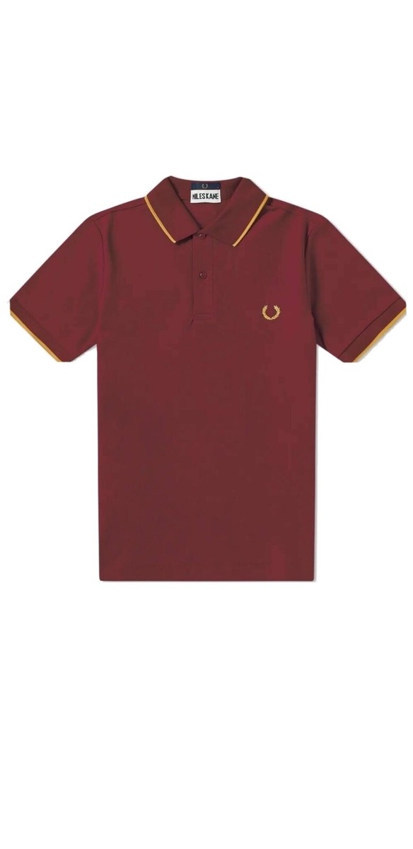 Fred Perry x Miles Kane Tipped Pique Polo Aubergine | eBay