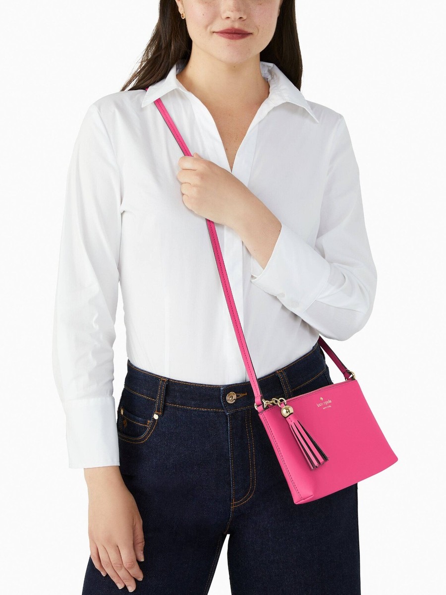 激安 WKRU4856 Kate Spade★Ivy Street Amy Crossbody Kate Spade Ivy Street Amy Smooth Pink Leather Crossbody