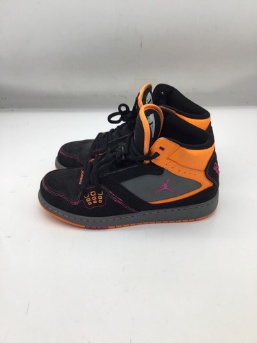 Jordan 1 Kids Flight GS 'Black Orange' Sneakers - Size-6Y - Picture 6 of 8
