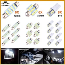20Pcs Combo LED Car Interior Inside Light Bulbs For Dome Map Door License Plate