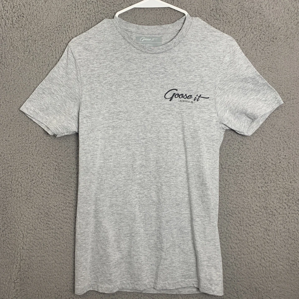 Blusa Camisa Lacrosse Co Top Mujer Pequeña Extra Pequeña Manga Corta Gris Gráfico Foto 3 de 4