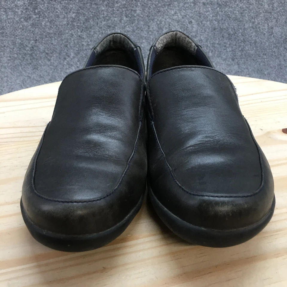 Zapatos Rockport para mujer 9 M informales sin cordones mocasines planos APW3059L cuero negro Foto 4 de 4