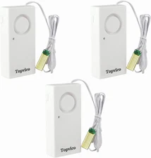 Water Leak Sensor Detector Flood Alarm for Basement RV Moisture 120Db Work Alone