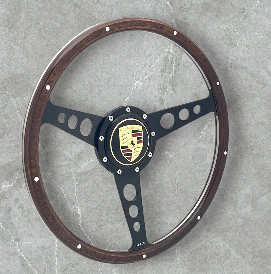 Volante de madera de 15" para Porsche 914 LEGEND 1969-76 Foto 2 de 4