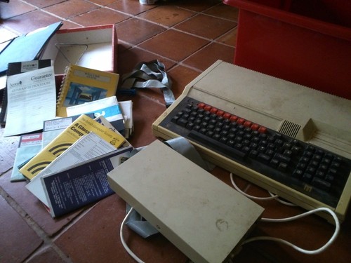 bbc acorn computer, build 6/12/88, with disks, booklets etc