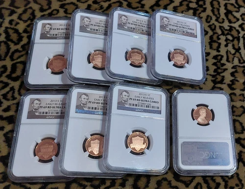 ✰ 2013-S Lincoln Proof 1c Cent NGC PR69RD DEEP CAMEO ✰ Dealer Lot of 8 Coins! ✰