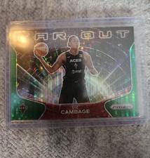 2021 Panini WNBA Prizm Far Out Green Pulsar #4 Liz Cambage /25 ACES