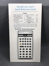 HP-41C/41CV Quick Reference Guide, 5/81 Printing