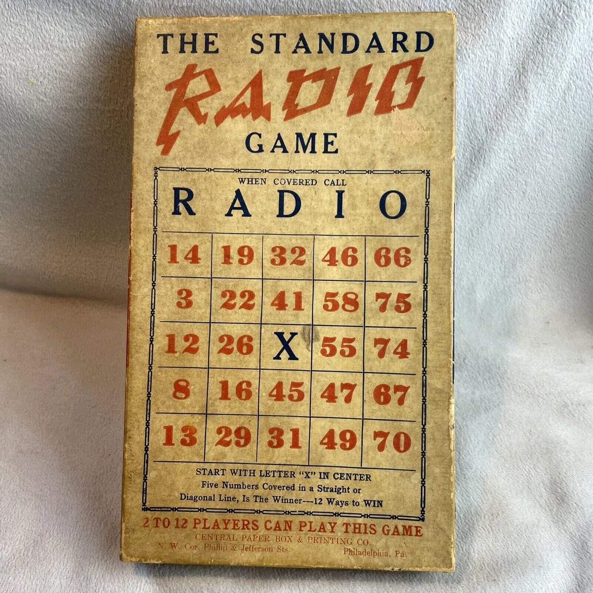 Bingo 1940 Year Vintage Manufacture Board & Traditional Games for