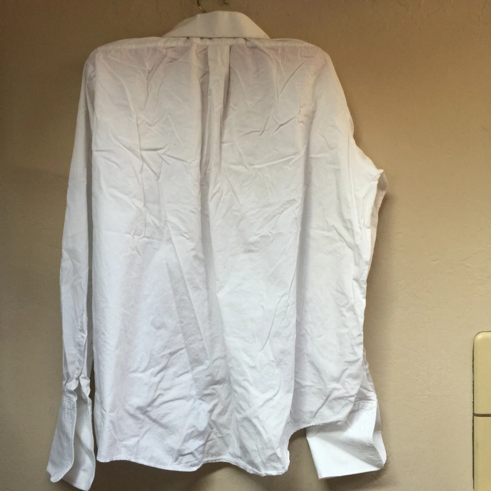 Camisa de vestir formal Lord West para hombre 17,5 36/37 plisada frontal abotonada manga larga Foto 2 de 4