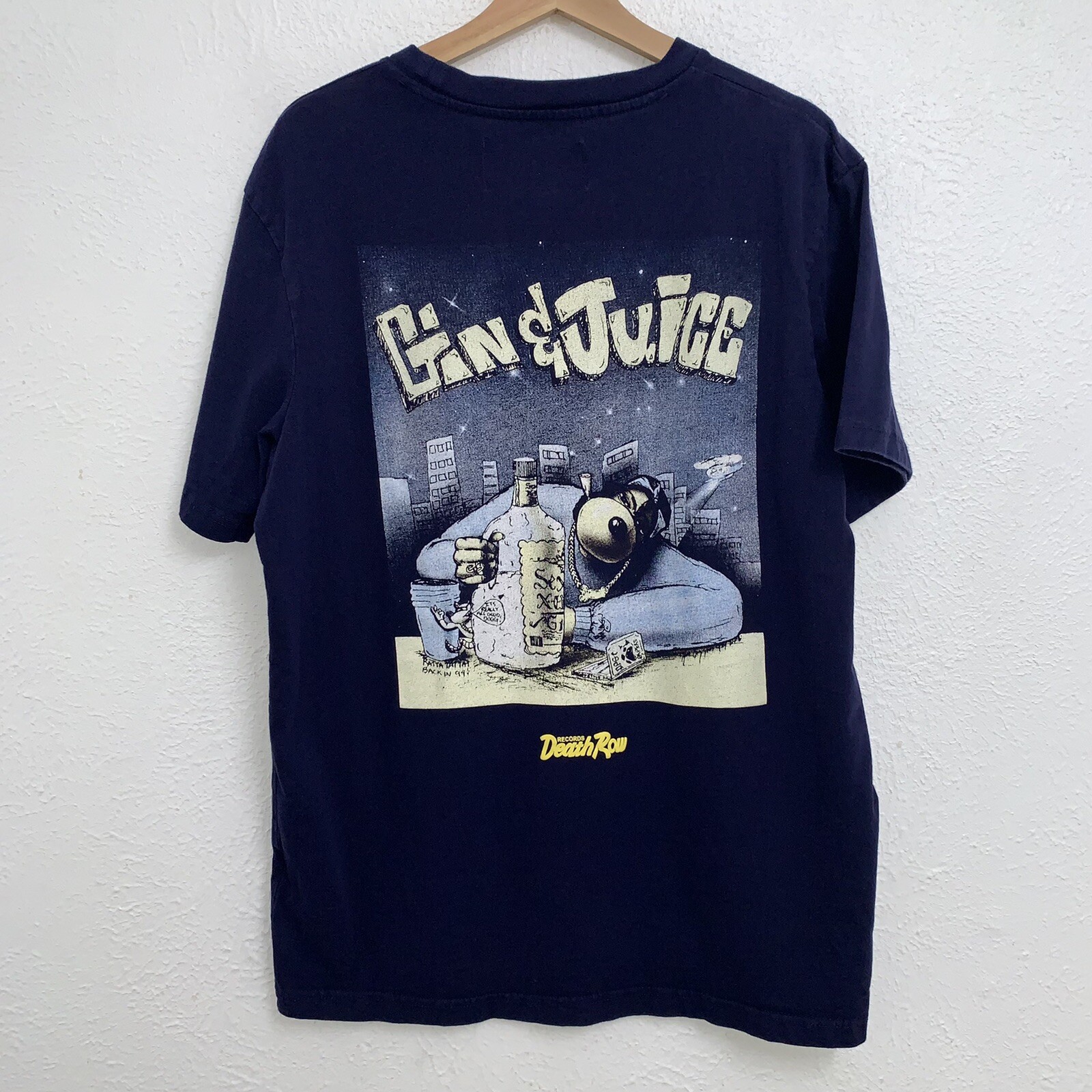 FILA Maglietta Shoe Palace x Death Row Records Gin & Juice blu doppio lato grande