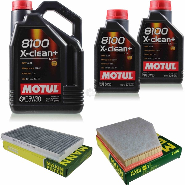 Motul 7L 5W-30 MotoröL+Mann-Filter FüR Bmw 6Er Cabriolet E64 635D Touring E61-image