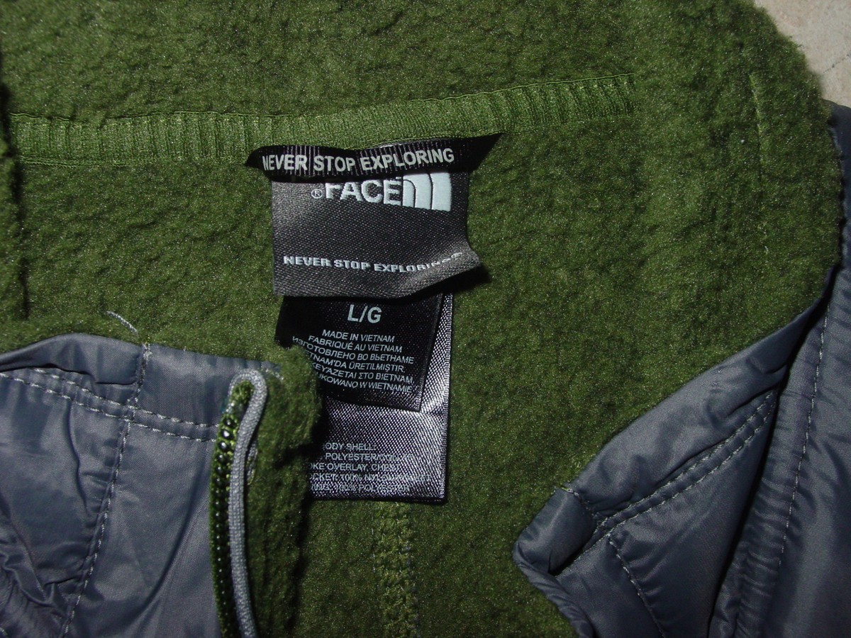 Mens The North Face C736 Scallion Green Gordon Anza Full Zip