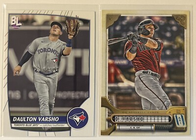 Daulton Varsho 2 Card Lot. Arizona Diamondbacks And Toronto Blue Jays