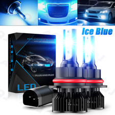 9007 Blue Led Headlight Bulbs Hilow Beam Bright For Nissan Frontier 2001-2022