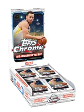 2024-25 Topps CHROME HOBBY BOX Basketball (2 AUTOS) Brand New Factory Sealed