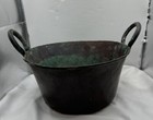 Antique 19th Century French Heavy Hand Hammered Copper Pot Planter Home Decor