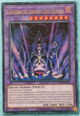 Yu-Gi-Oh! -  Earthbound Servant Geo Kraken - MP24-EN276 - Ultra Rare  - 1st E