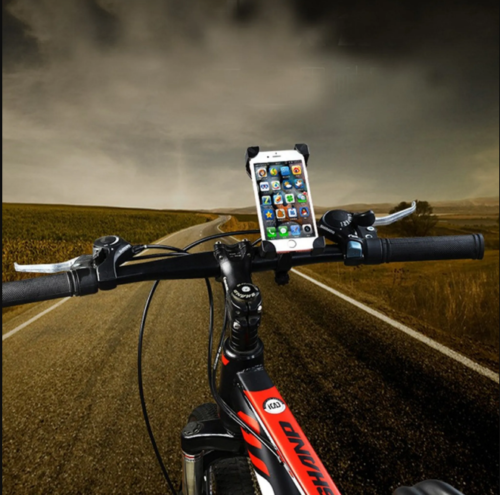 360° Motorcycle Bike Handlebar Mount Holder Bicycle For iPhone Samsung Phone - Picture 2 of 5