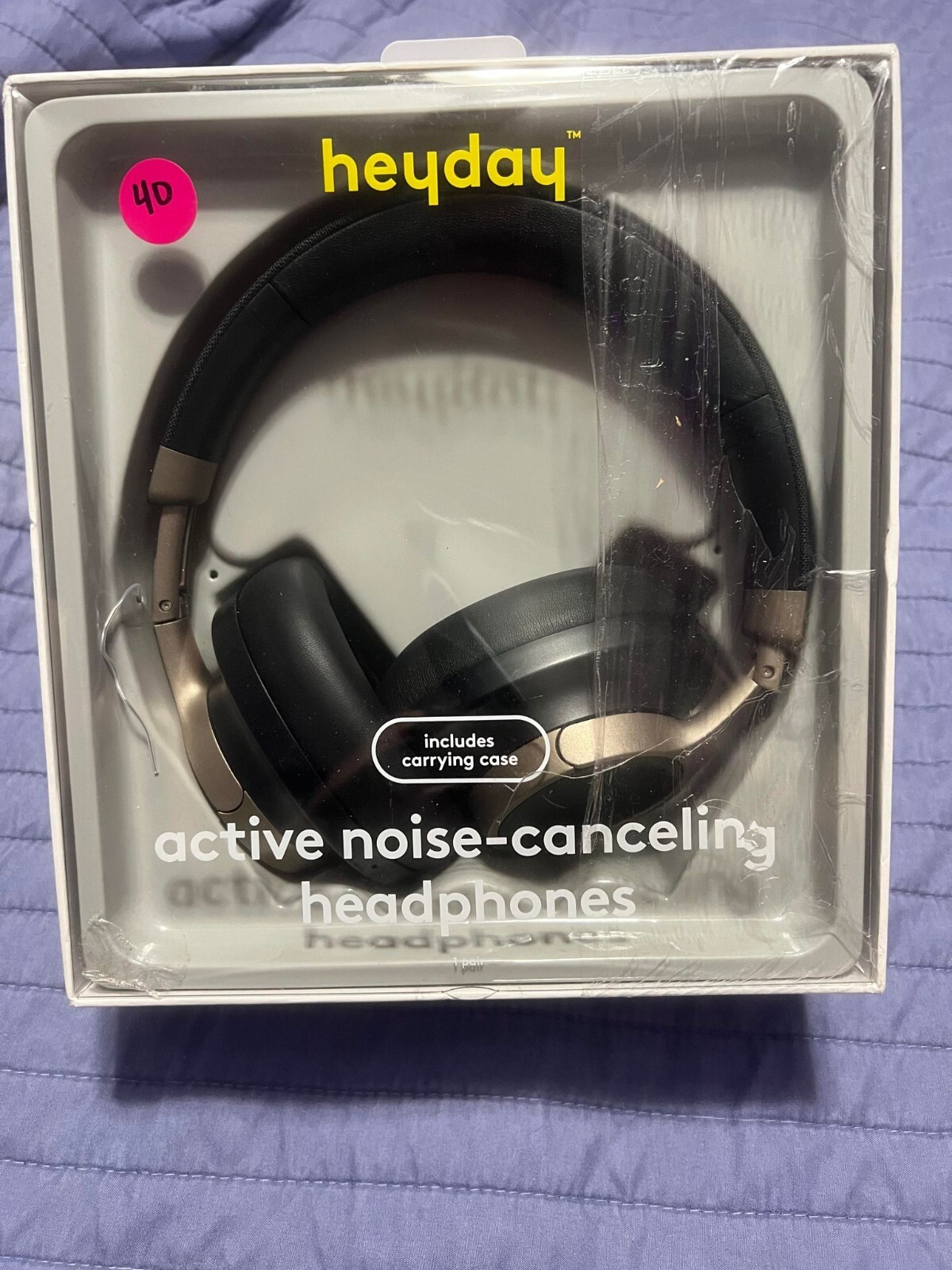 Heyday Active Noise Cancelling Over-Ear Bluetooth Headphones with Wireless Connectivity  