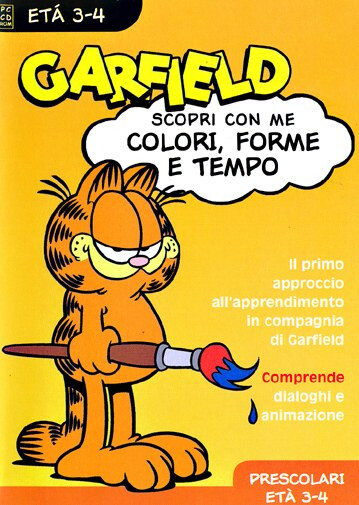 PC Garfield - Colori,Forme e Tempi 3-4 anni UFFICIALE ITALIA