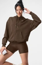 Alo Yoga Accolade Hoodie - Espresso Size - M