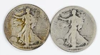 1918 1918-S Walking Liberty Half Dollar AG/G details Silver WLH 50c Lot of 2
