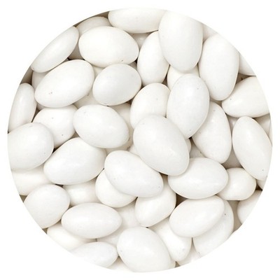 White Jordan Almonds, 2 Pound Jordan Almonds Bulk Bag, White Candy, White...