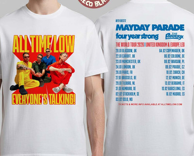 All Time Low Everyone s Talking The World Tour 2026 UK And EurT-Shirt
