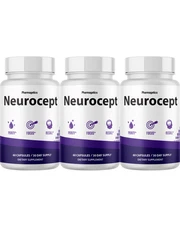 Neurocept- Advanced Formula Overall Brain Health Support Supplement- 3 Bottles