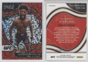 2021 Panini Select UFC Octagonside Red Disco Prizm /199 Aljamain Sterling #206