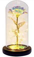 Galaxy Rose With LED Lights Preserved Flower The Best Gift