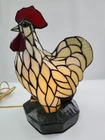 Vintage Stained Glass Tiffany Style Rooster Chicken Lamp Model: 57-096168-186