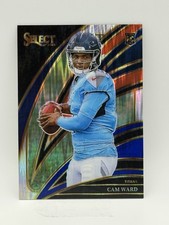 2025 Panini Select Cam Ward Club Level Red And Blue Shock RC #226 Titans