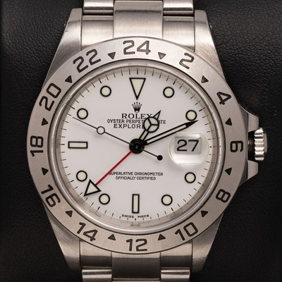 Rolex Explorer II Watch ''Polar'' White Dial 16570 40mm