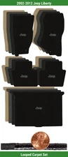 Custom Classic Loop Mat Set for '02-12 Jeep Liberty w/Logo (5 pieces) #TVU