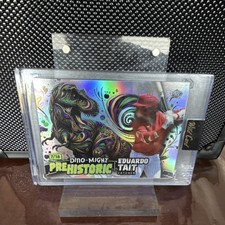 Wild Card Dino-Might Prehistoric Eduardo Tait Alumination Baseball Card #PHTRX2…