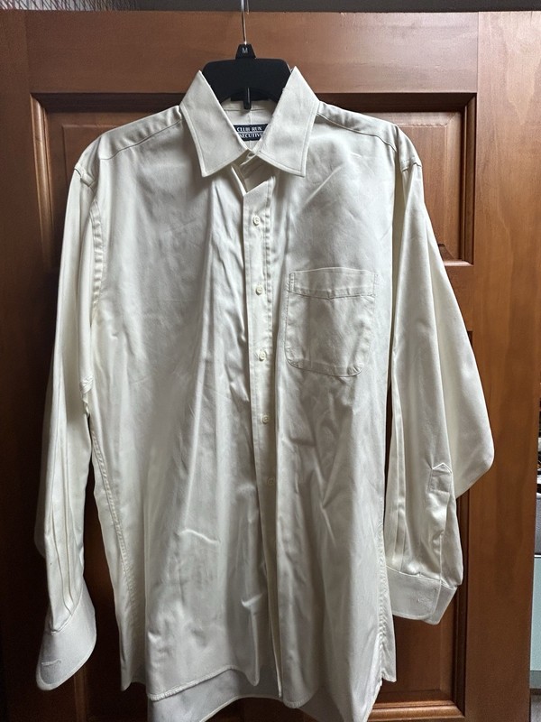 Club Run Mens Shirt Size 15 1/2 (33)Executive Button Up Long Sleeve White