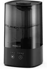 4.5L Cool Mist Humidifier for Bedroom Home Baby Plants Timer 360  Nozzle Black