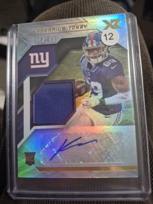 2021 Panini XR - Rookie Swatch Autographs Kadarius Toney #RSA-KTO /149 (AU, MEM,